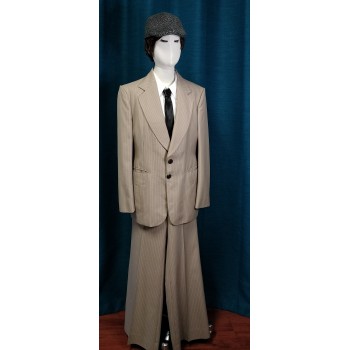 Tan Pinstripe Suit ADULT HIRE